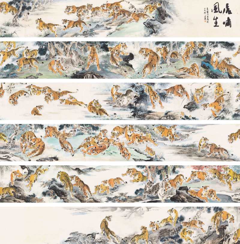 蔡育賢 百虎圖