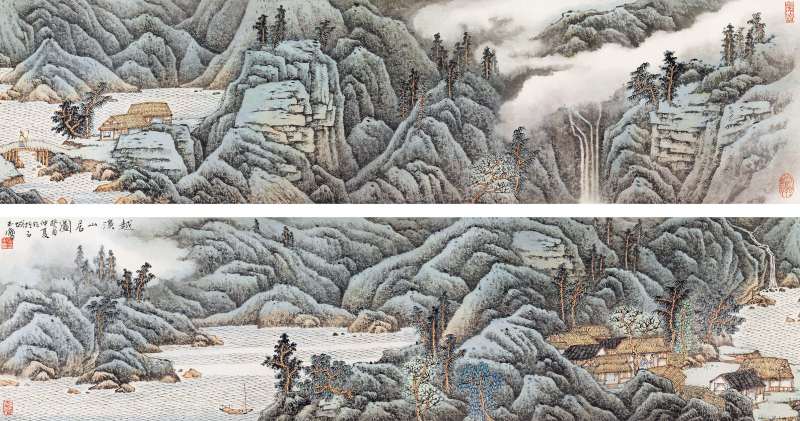 癸酉（1993年）作 宋玉麐 越溪山居圖