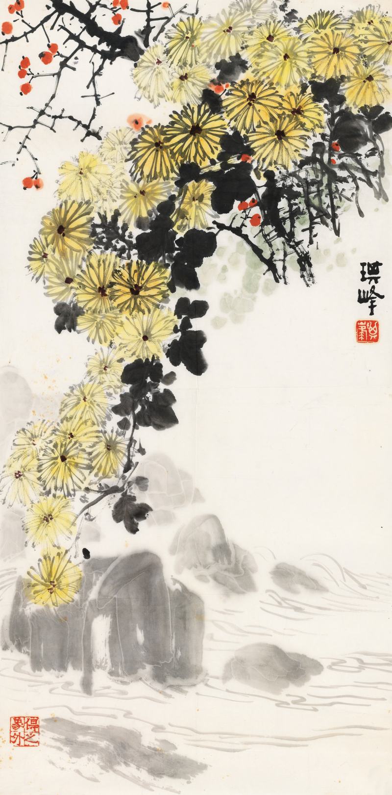 孫其峰 菊花
