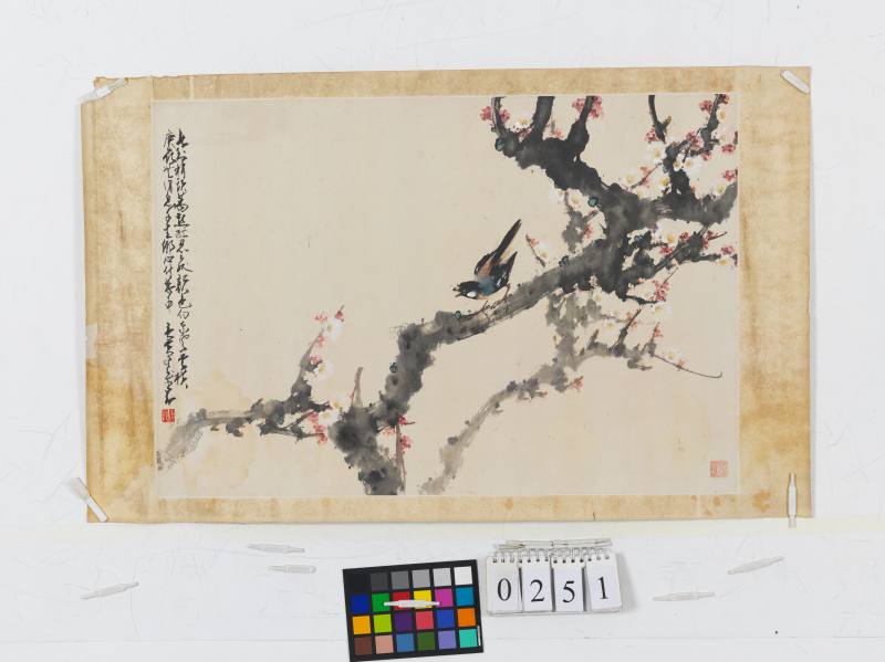 庚寅（1950年）作 趙少昂 桃花小鳥 - 图2