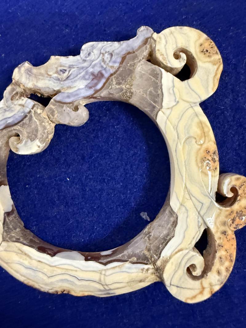 瑪瑙龍紋環 - 图3
