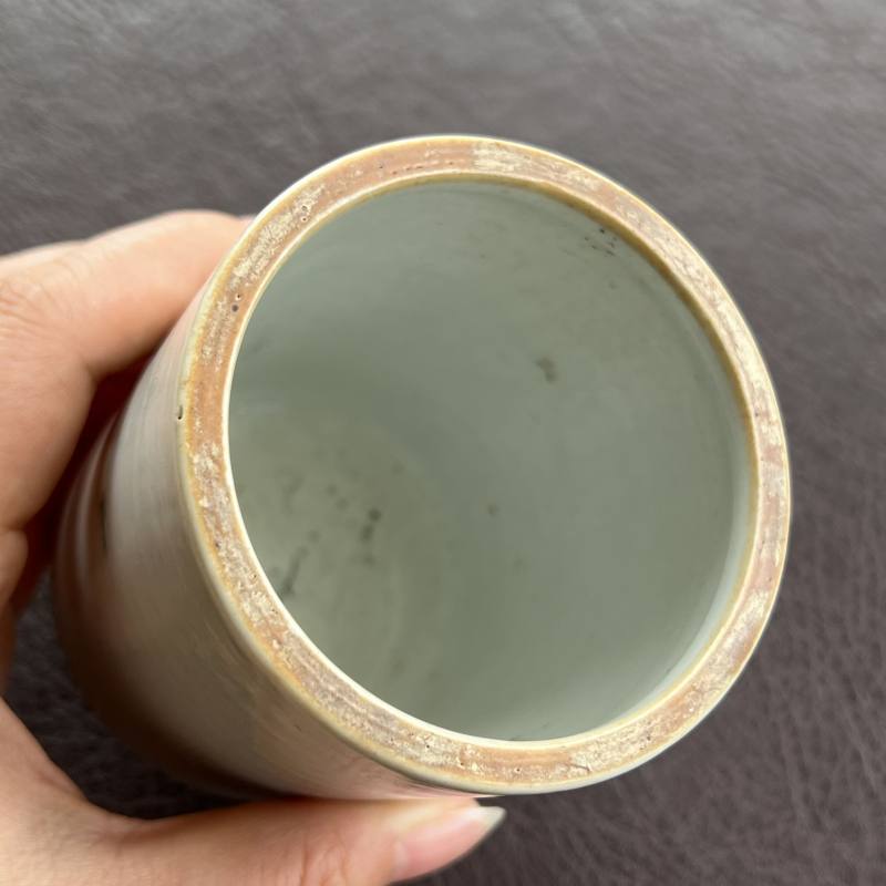 清雍正-乾隆 浅绛彩三酸图笔筒 - 图15