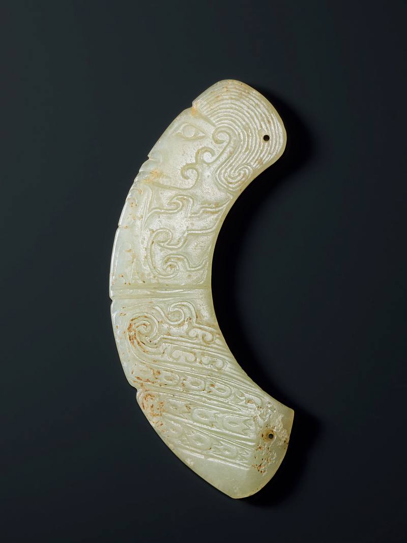 黃玉人鳳合體蹲坐神像 - 图4