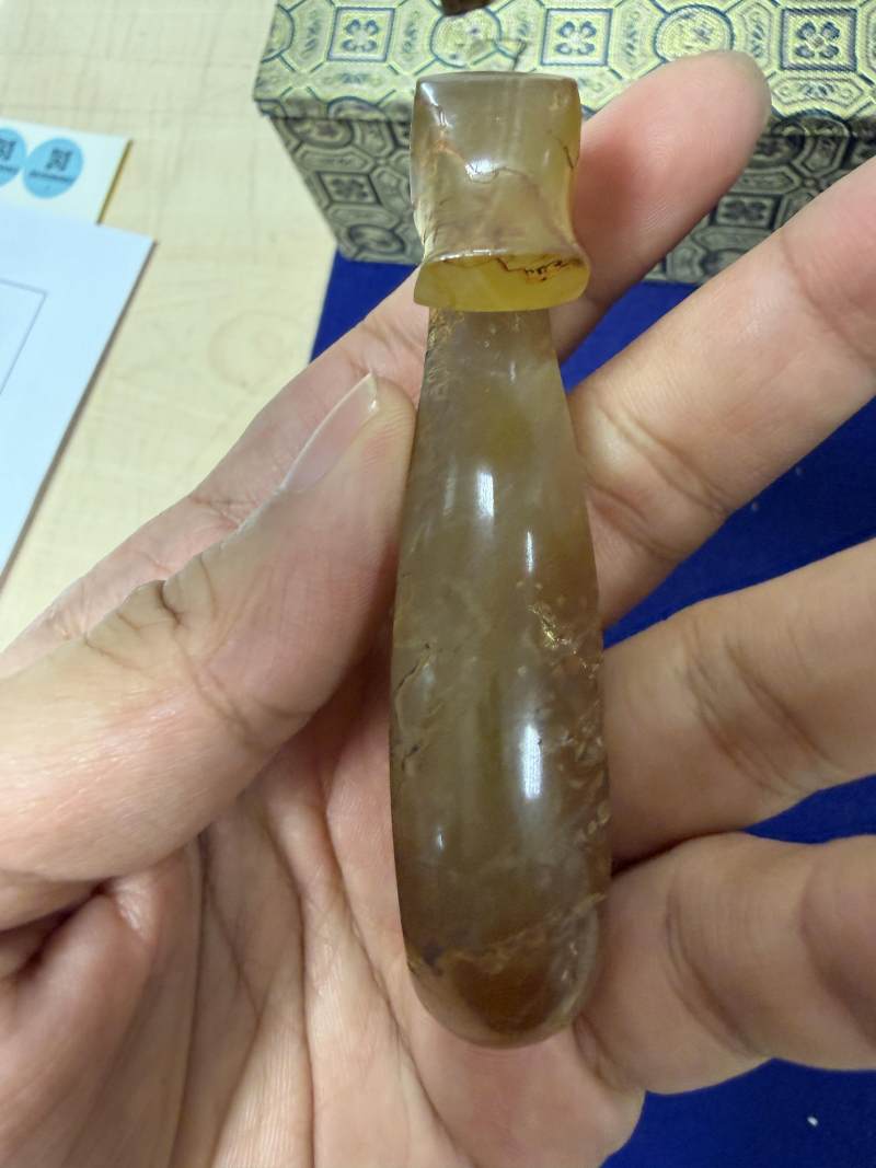 瑪瑙龍首帶鉤一組七件 - 图16