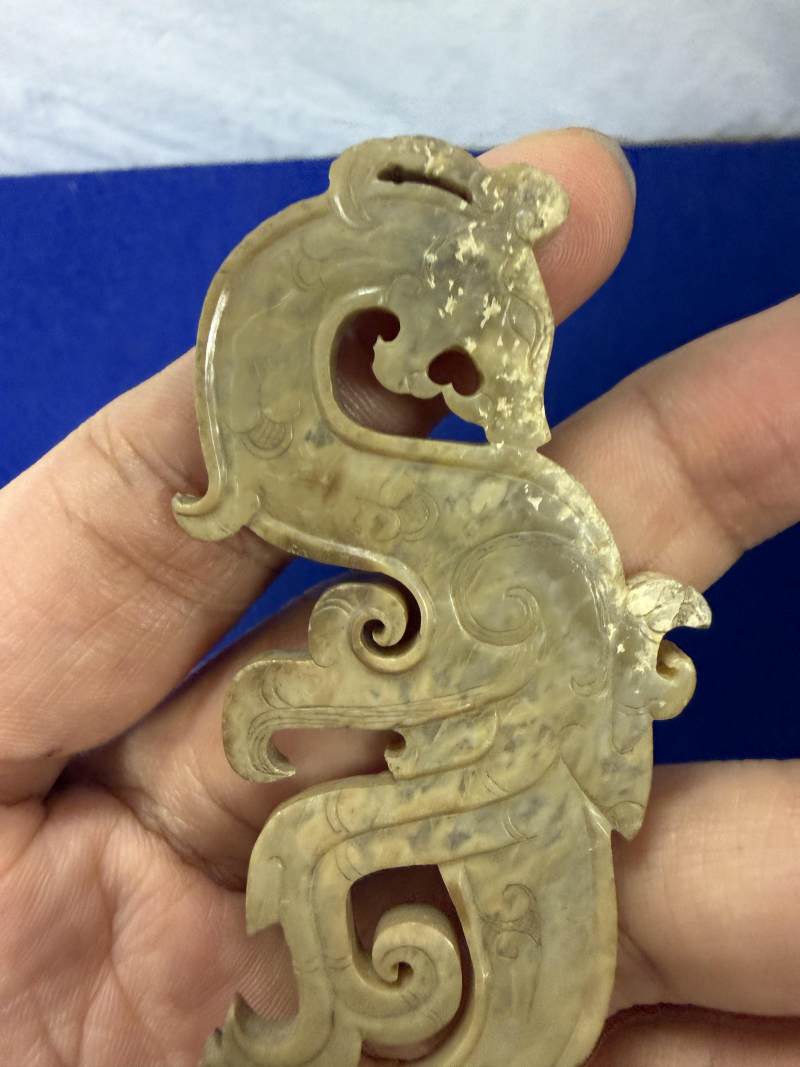 玉翼龍形飾 - 图9