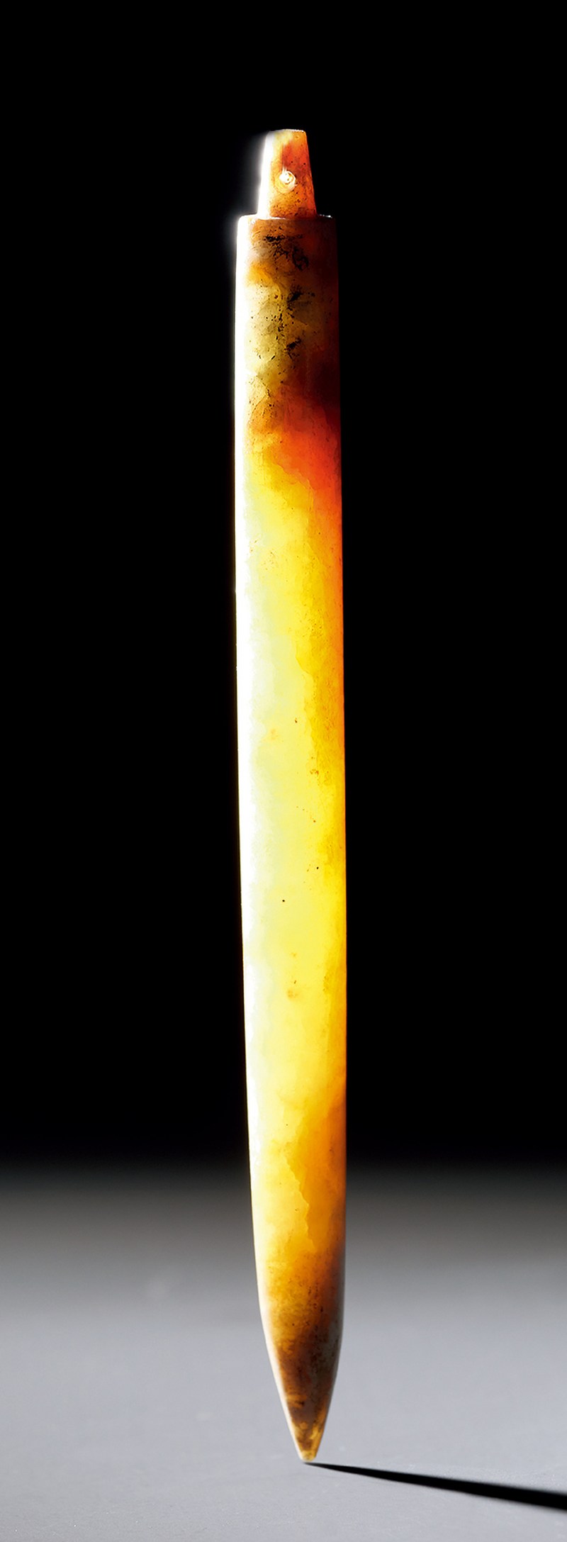 青黃玉錐形器 - 图2