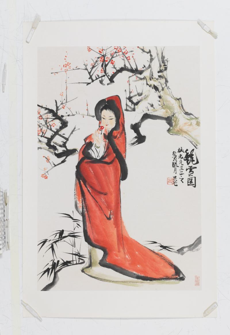 癸亥（1983年）作 劉旦宅 艷雪圖 - 图2