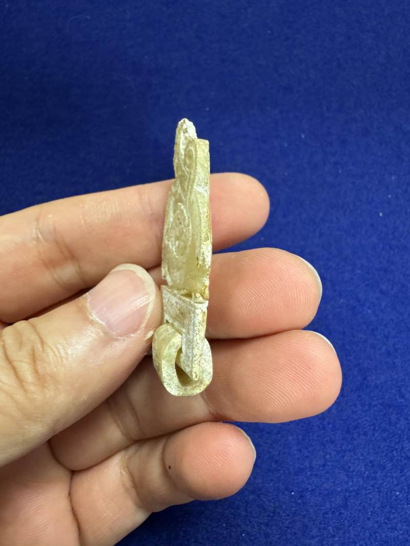 白玉鳳紋活環飾 - 图4