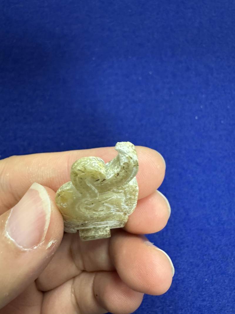 白玉鳳紋活環飾 - 图5