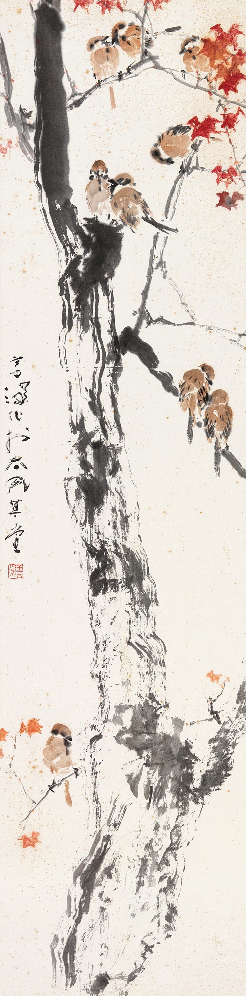 楊善深 楓葉麻雀