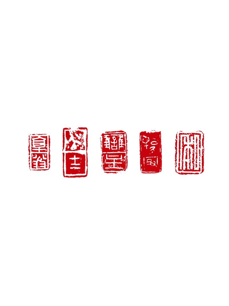 鼻鈕銅私印一組五件 - 图2