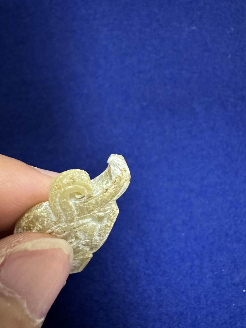 白玉鳳紋活環飾 - 图10