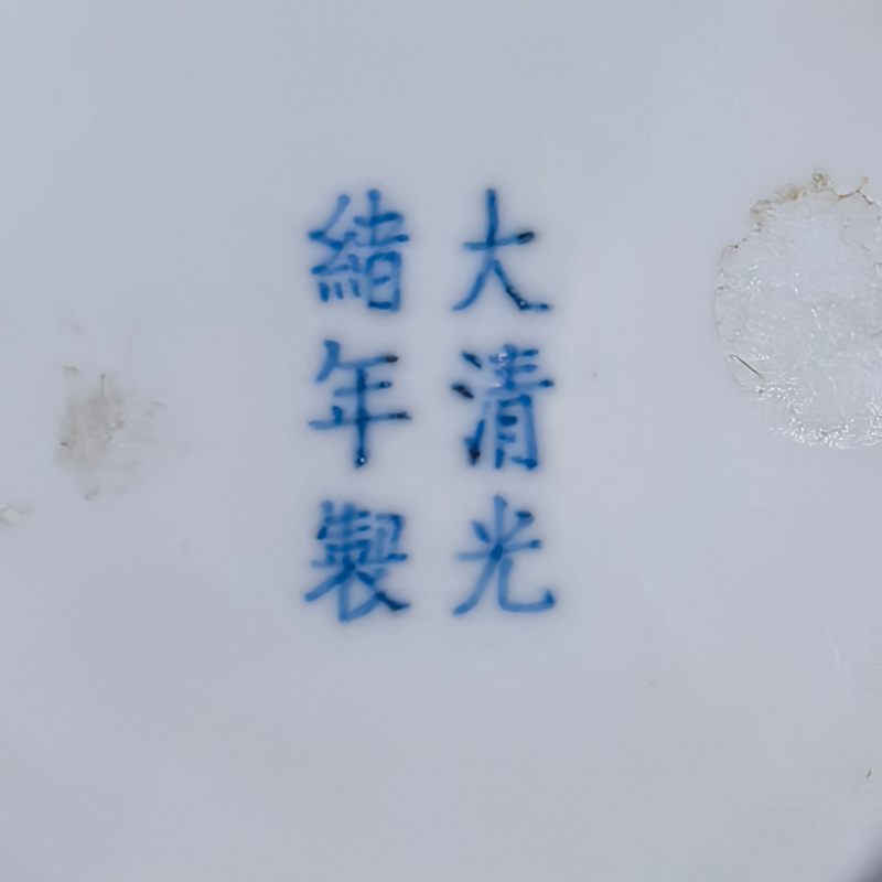 清光绪 粉彩龙凤纹盘 - 图10