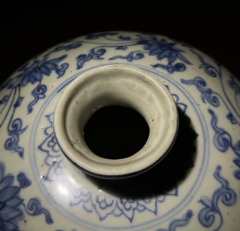 明晚期 青花缠枝纹罐 - 图11