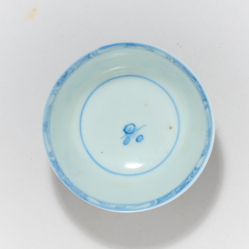 清康熙 青花牧牛图杯 - 图4