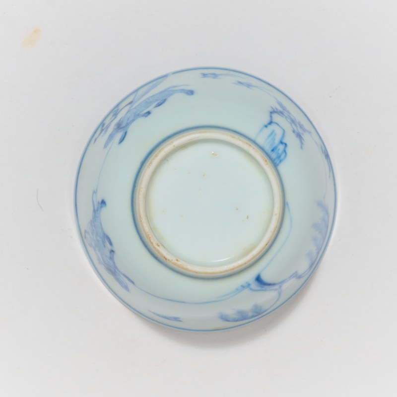 清康熙 青花牧牛图杯 - 图5