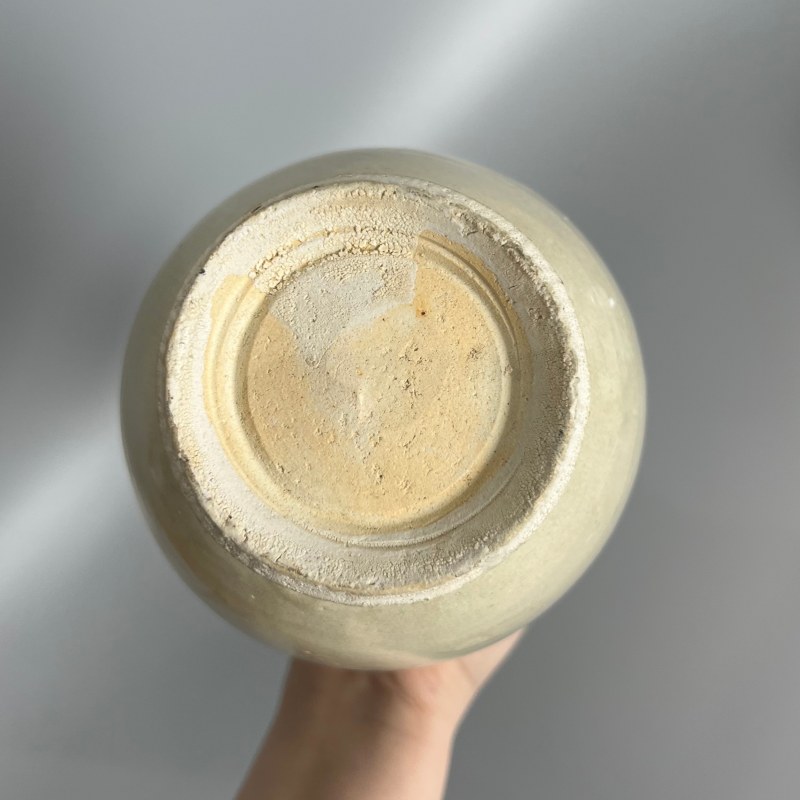 明代 青白釉花口瓶 - 图8