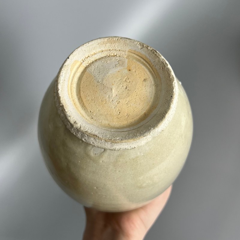 明代 青白釉花口瓶 - 图9