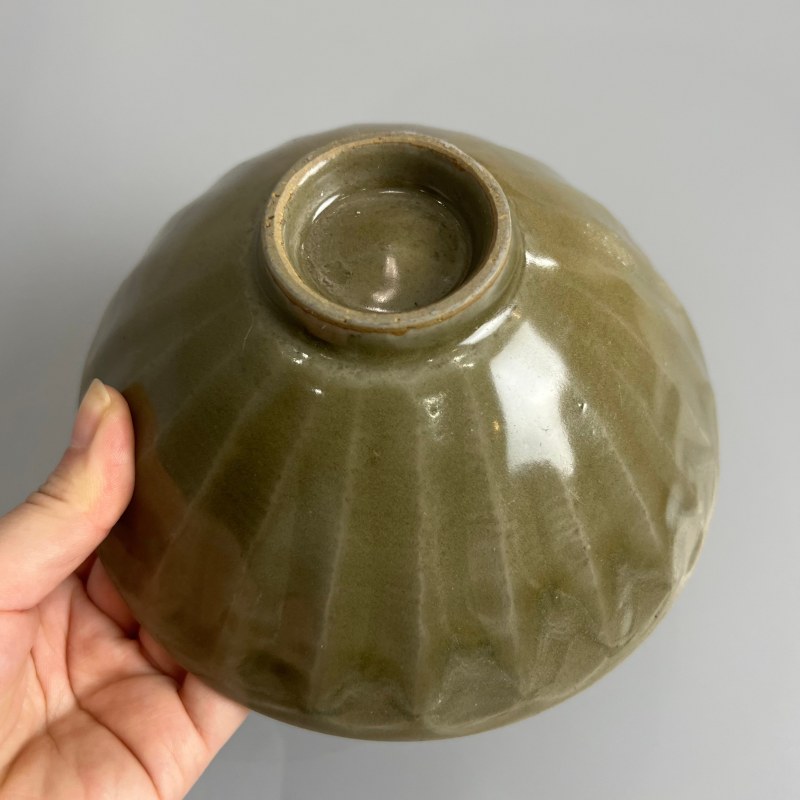 明代 龙泉窑青釉莲瓣碗 - 图8