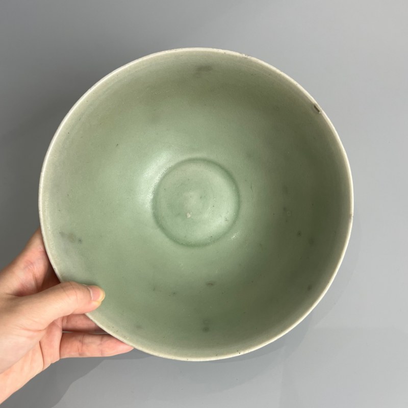 明代 龙泉窑青釉莲瓣碗 - 图5