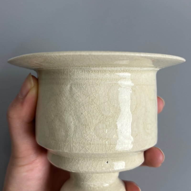 明代 青白釉行炉 - 图5