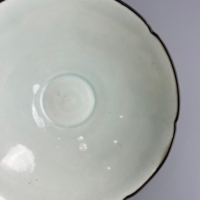 明代 青白釉葵口碗 - 图6