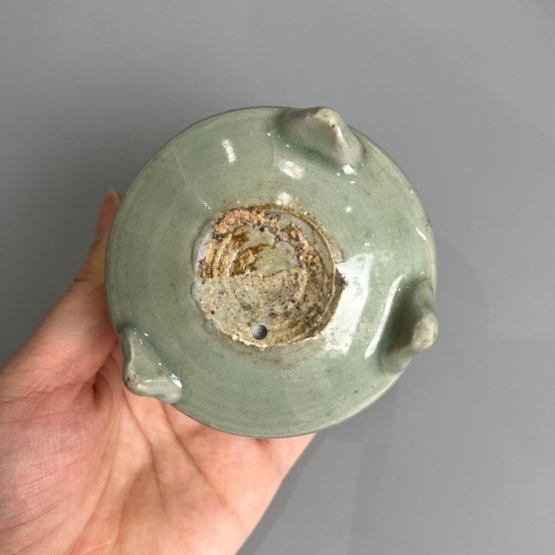 明代 龙泉窑粉青釉小炉 - 图9