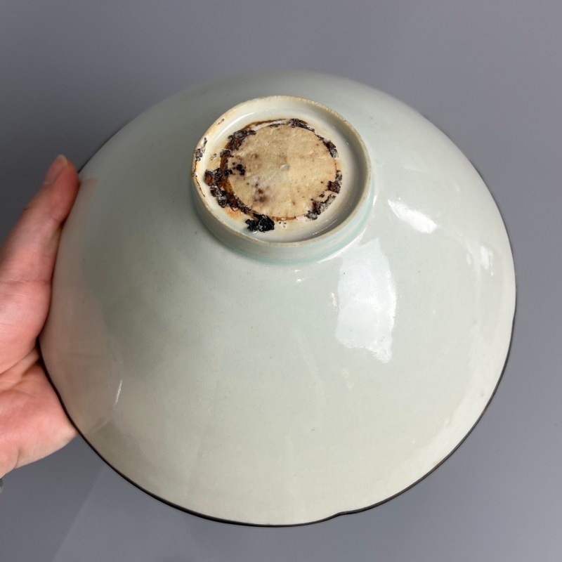 明代 青白釉葵口碗 - 图8