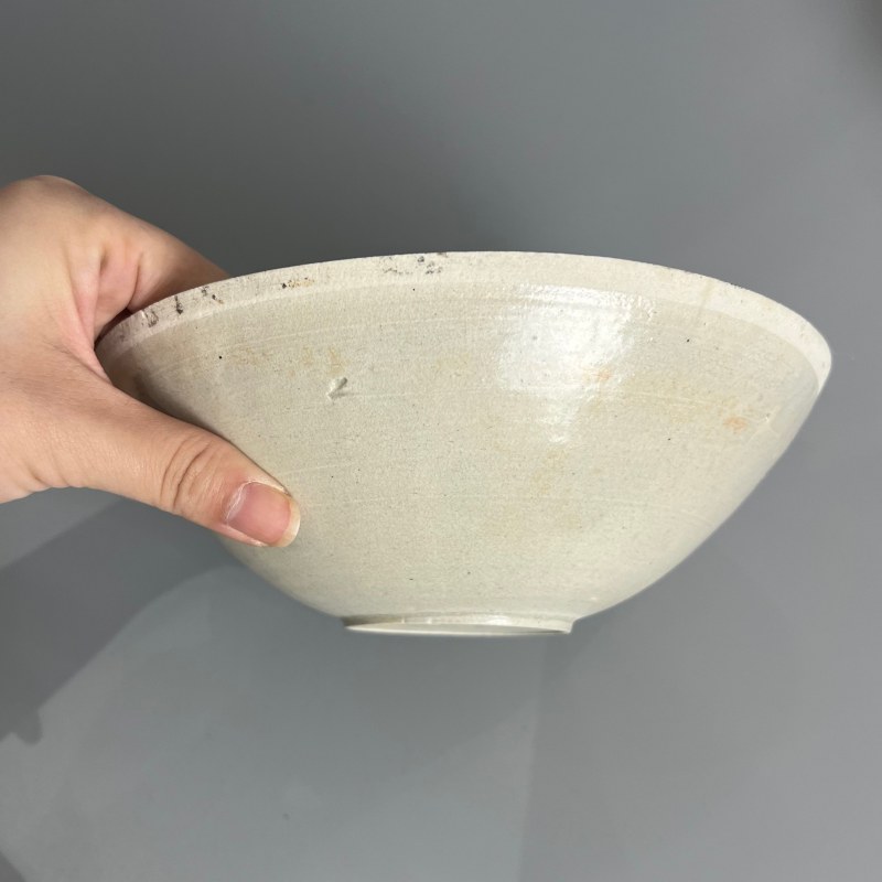 明代 白釉印花花口碗一组四个 - 图19