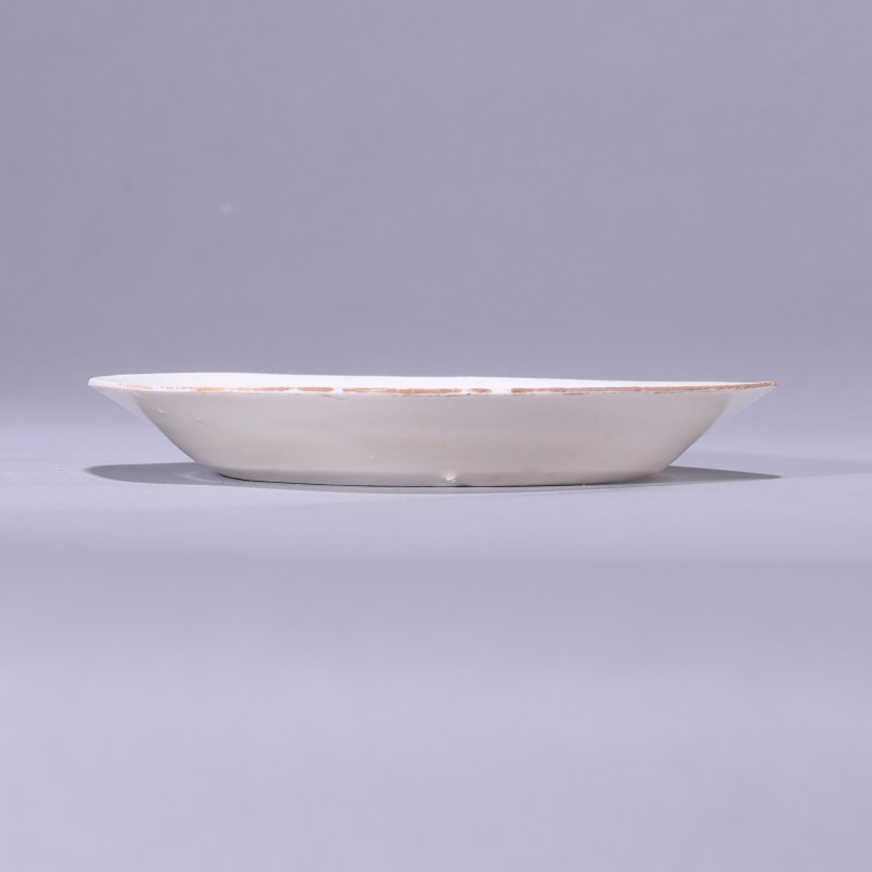 明代 白釉花口洗 - 图3