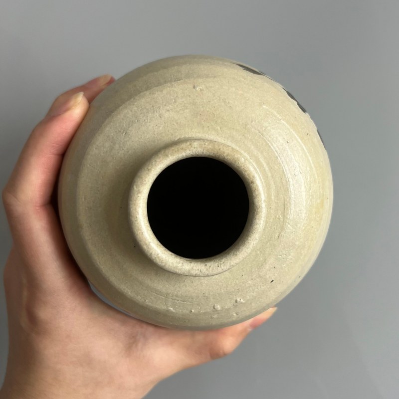 明代 吉州窑花卉纹梅瓶一对 - 图9