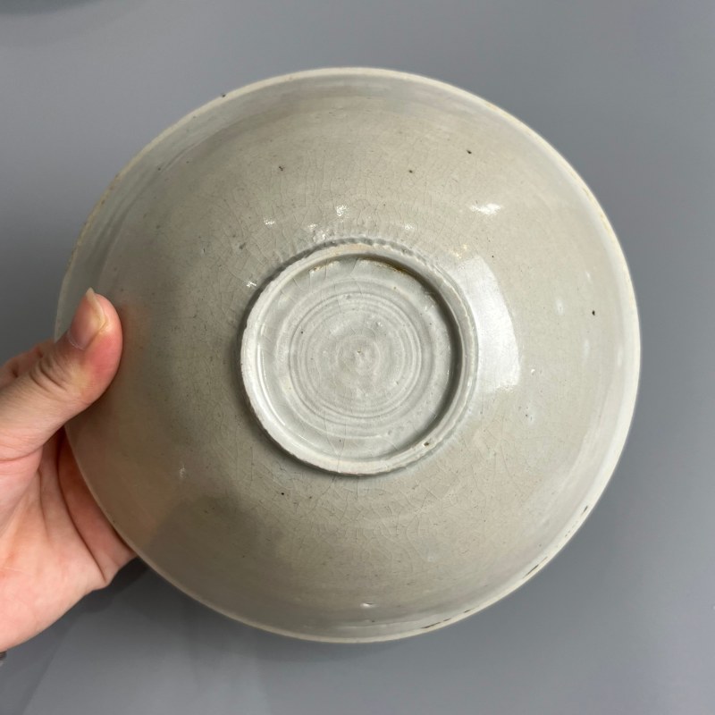 明代 白釉印花花口碗一组四个 - 图12