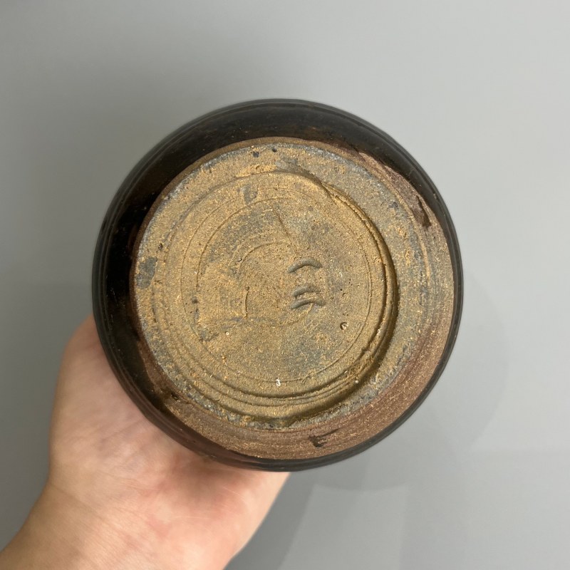 明代 黑釉唇口罐 - 图7