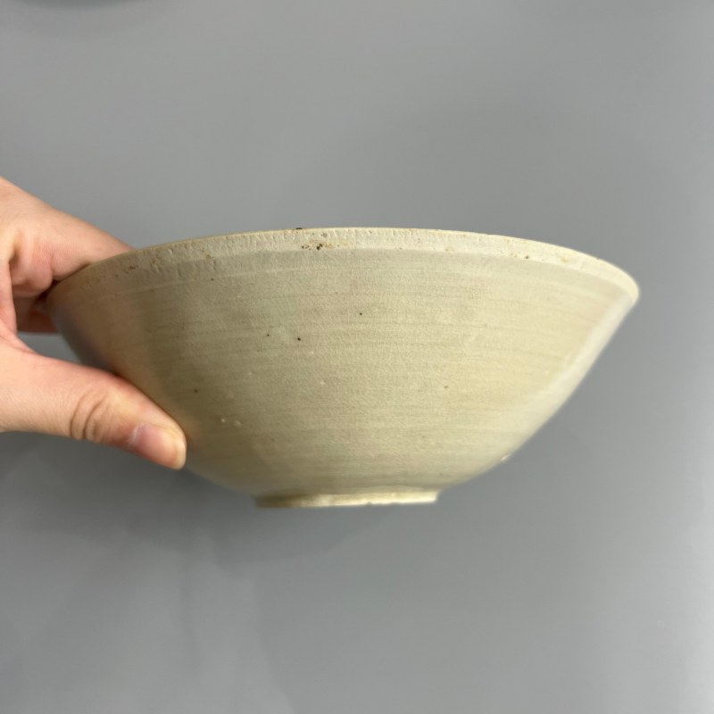 明代 白釉印花花口碗一组四个 - 图15