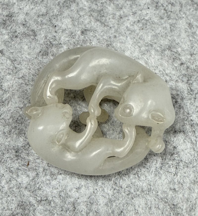 清  白玉雙歡 - 图4