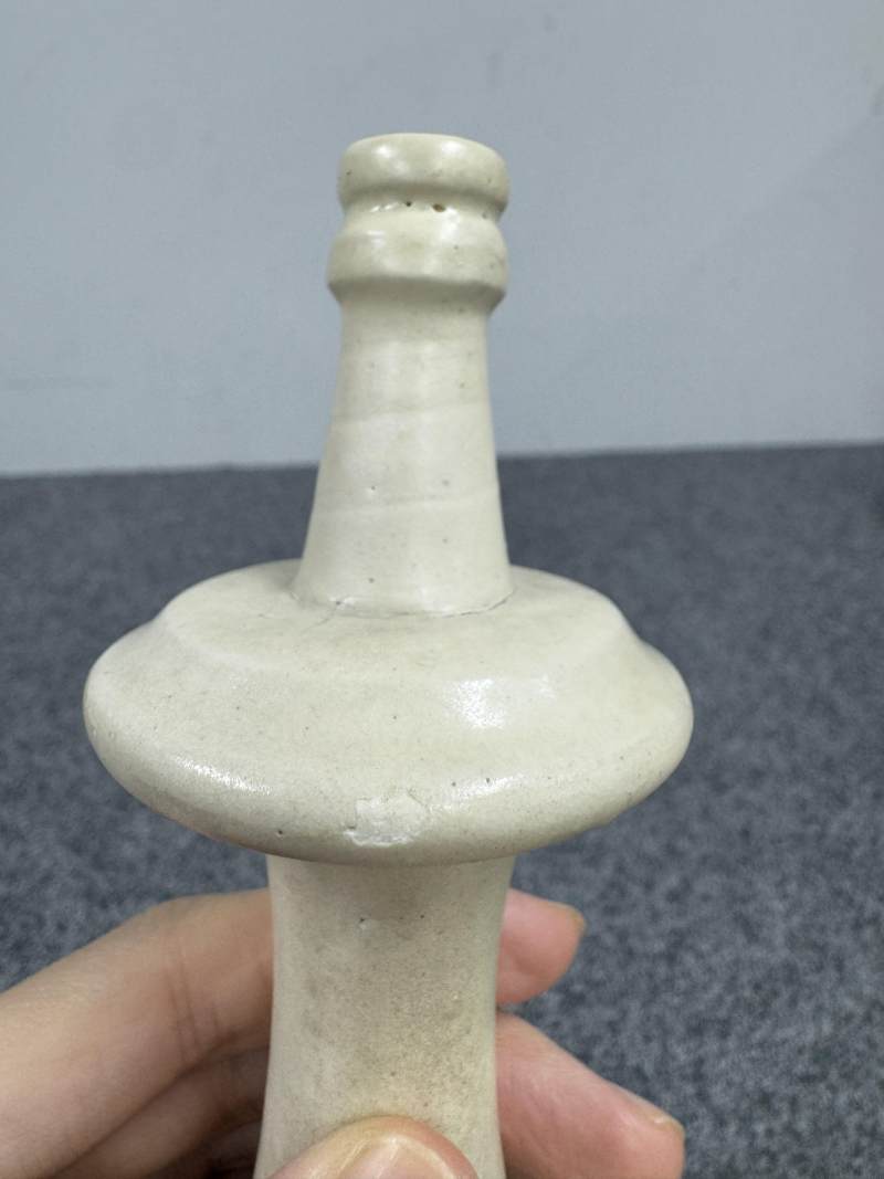 鞏縣窯白釉淨瓶 - 图10