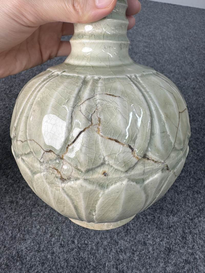 青白釉鳳首壺 - 图6