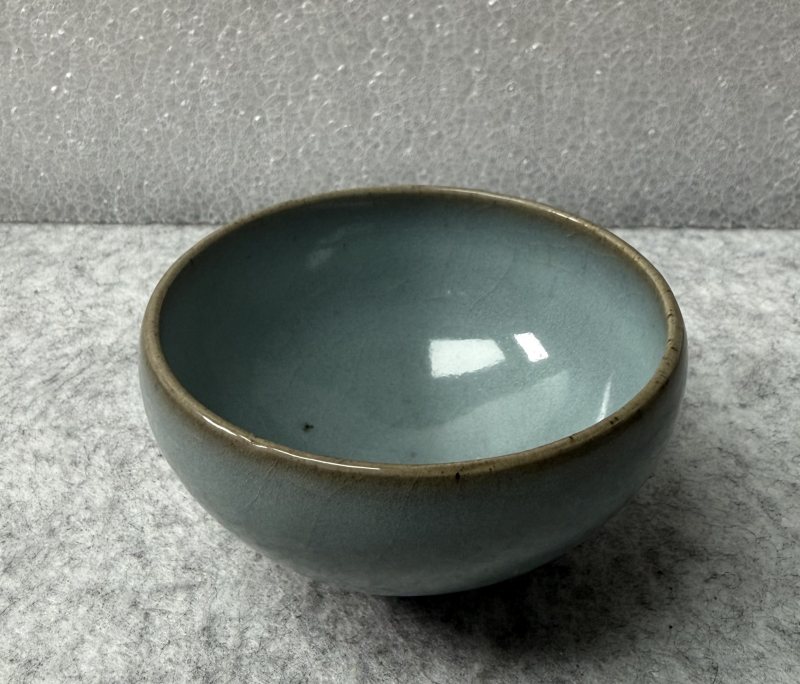 金 鈞窯天青釉盞 - 图2