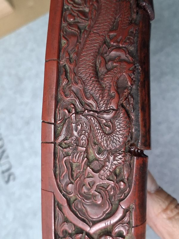 明宣德 剔紅龍紋盒 - 图7