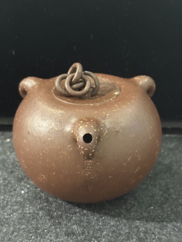 清 “陳鳴遠”製博浪錘紫砂壺 - 图5