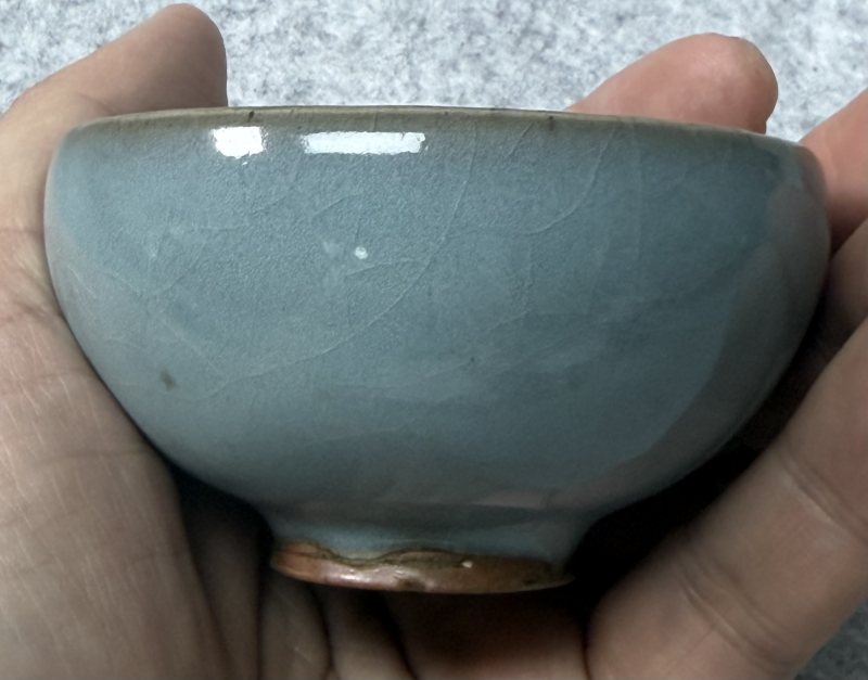 金 鈞窯天青釉盞 - 图3