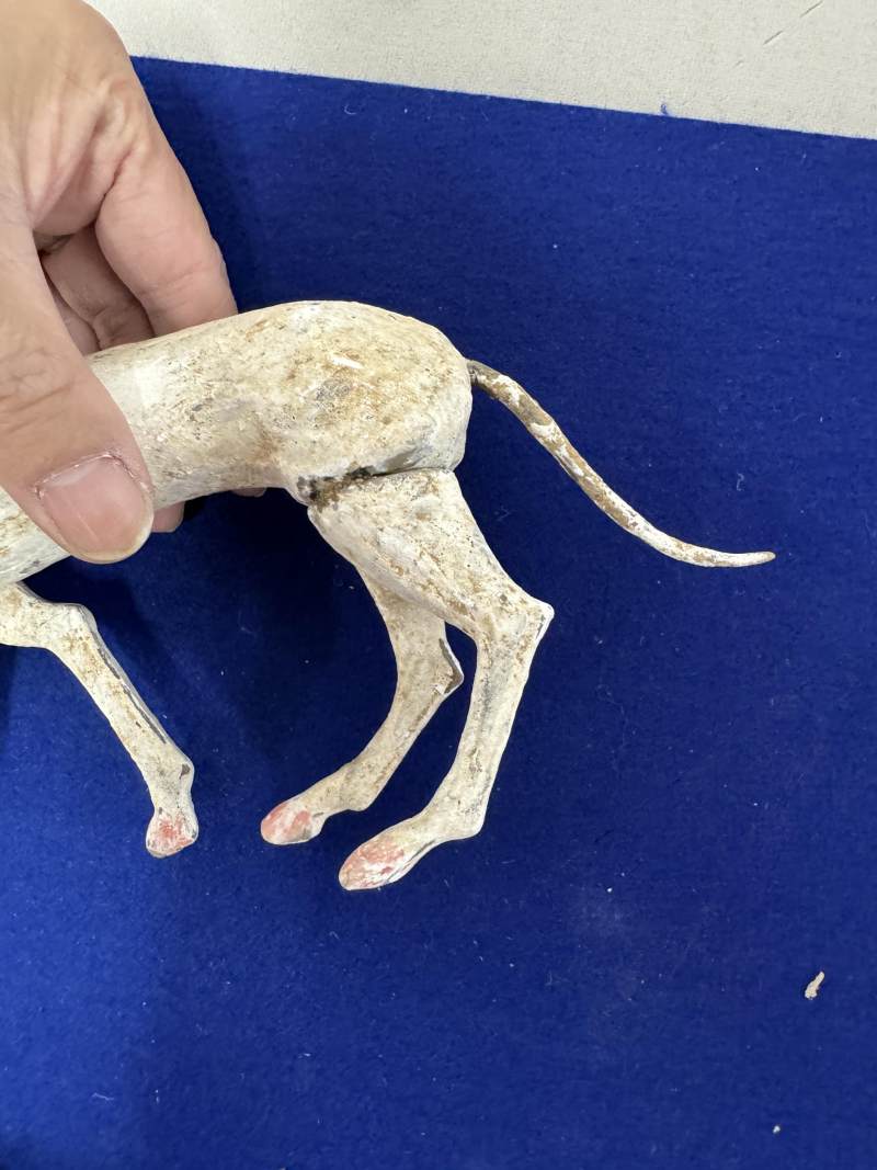灰陶行犬一對 - 图3