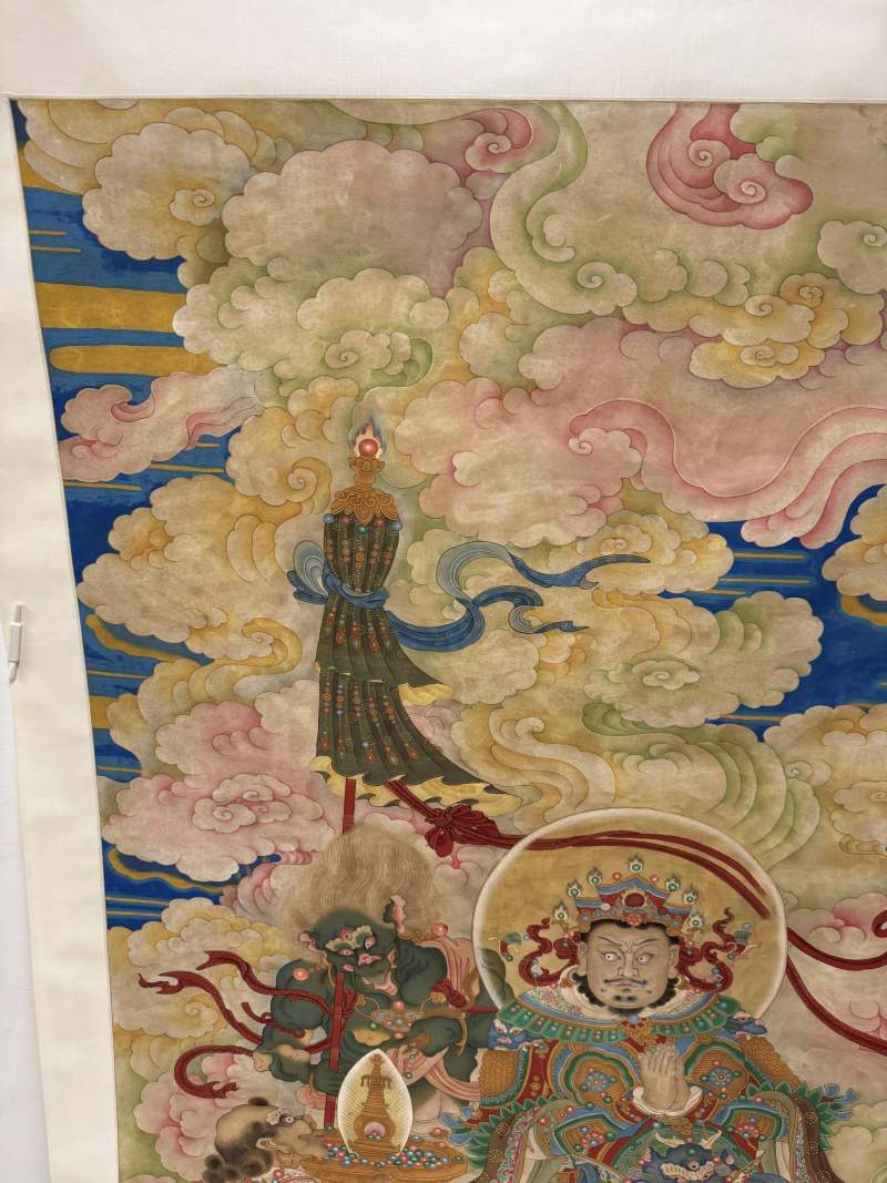 清 多聞天王畫像 - 图4