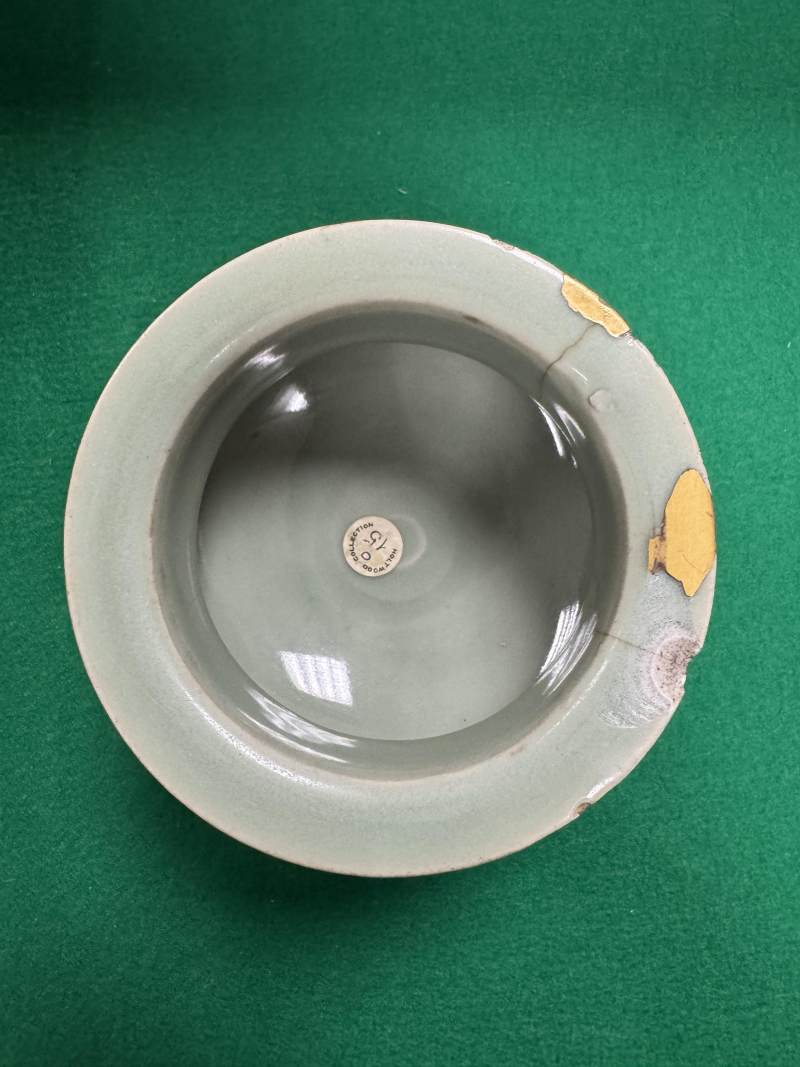 龍泉窯粉青釉鬲式爐 - 图7