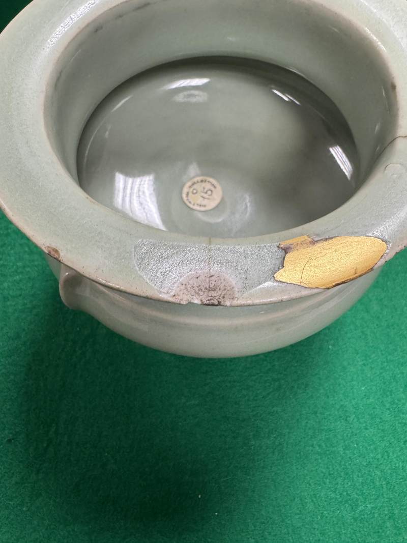龍泉窯粉青釉鬲式爐 - 图9