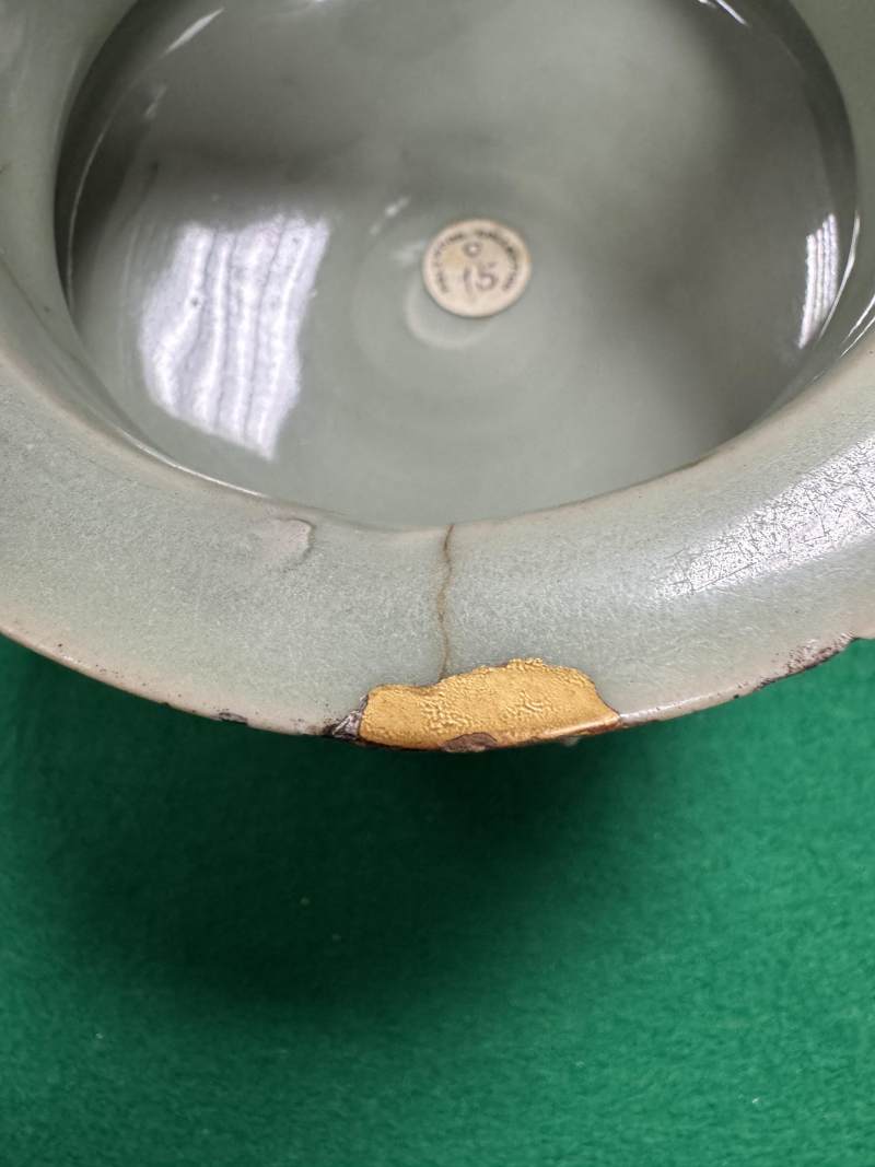 龍泉窯粉青釉鬲式爐 - 图10