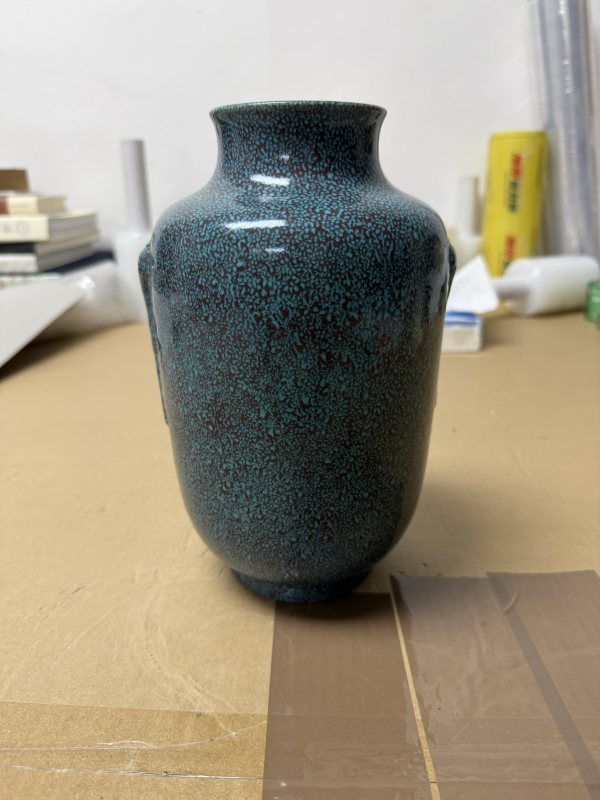 清乾隆爐鈞釉燈籠瓶 - 图2