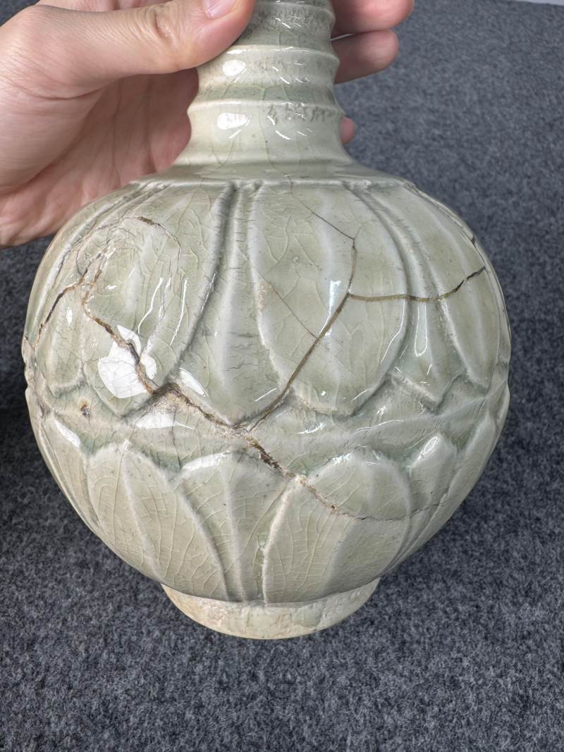 青白釉鳳首壺 - 图7