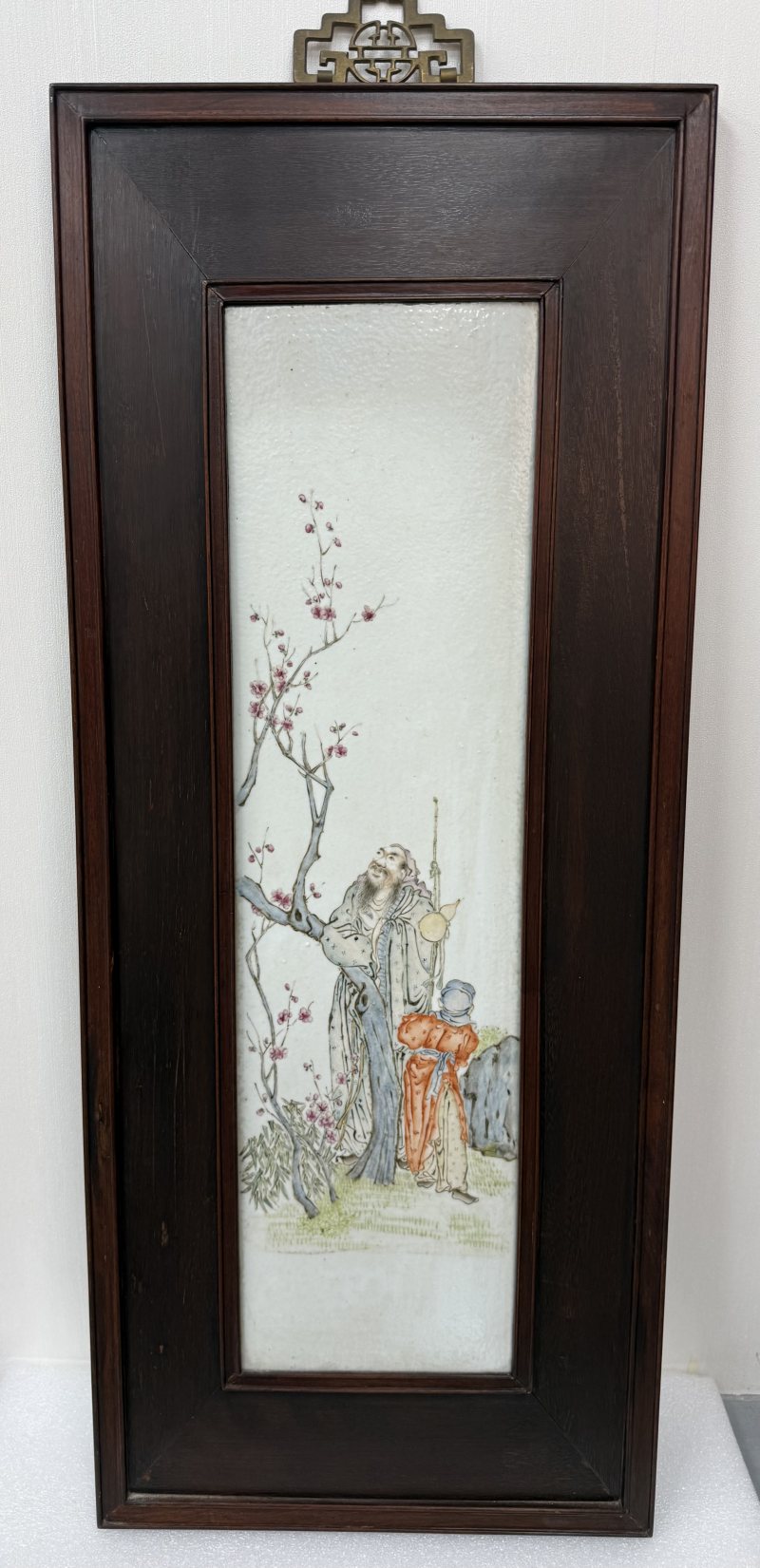 民國粉彩四愛圖人物瓷板一套（四屏） - 图2
