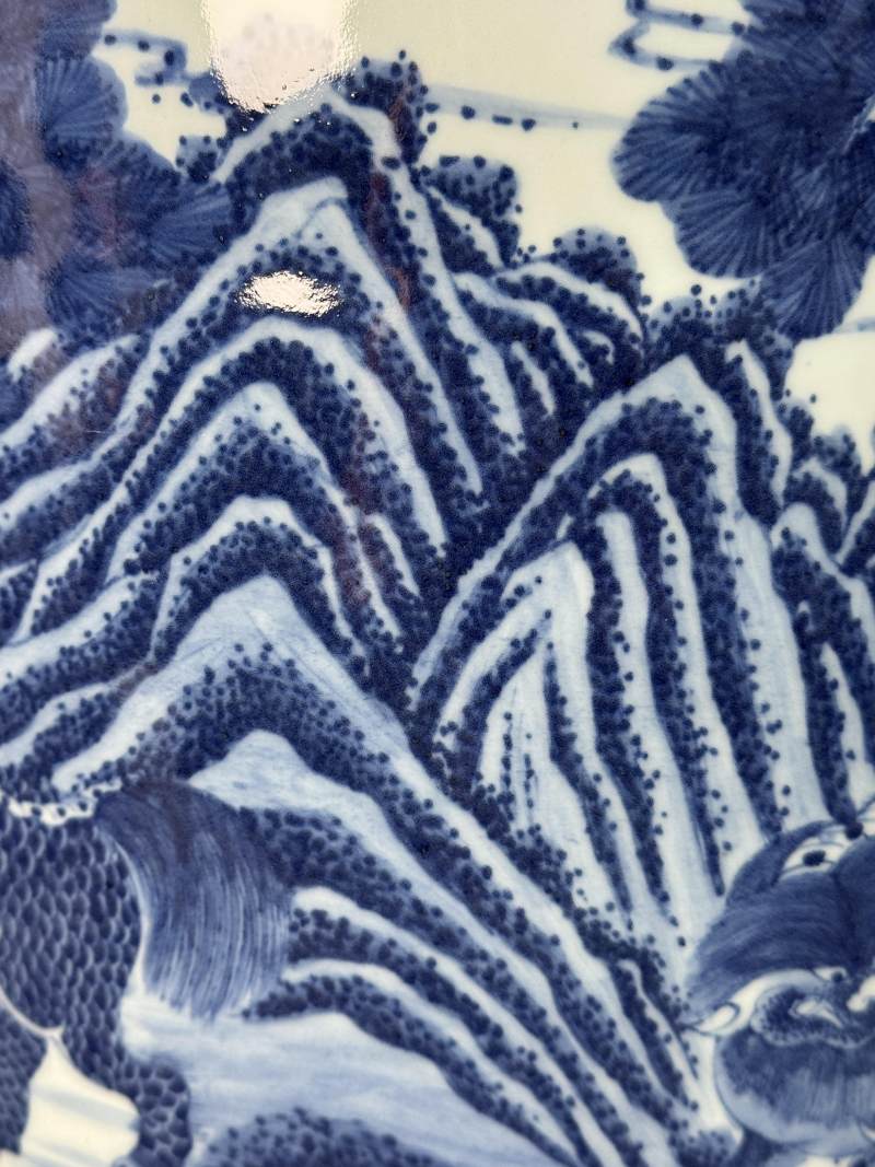清乾隆 青花瑞獸圖燈籠瓶 - 图18